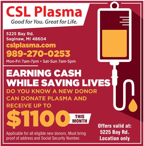 At CSL Plasma, one of the largest plasma collectors in the world with more than 270 centers, donors can earn up to 1,100 during their first month. . How much is csl plasma paying for new donors